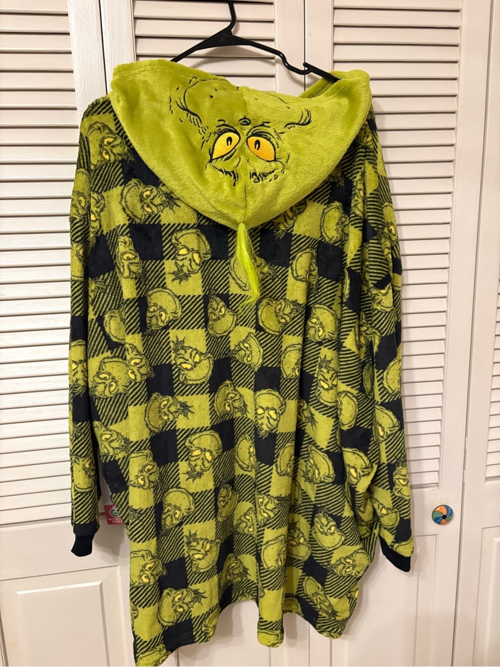 Women's One-Size Grinch Oversized Sleep Hoodie NWT - Picture 2 of 5